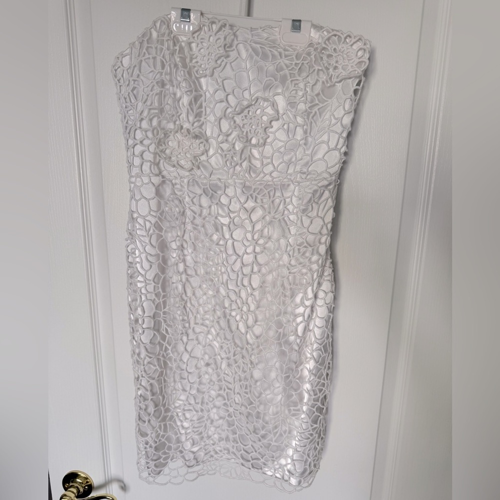 NWT Ann Taylor White Floral Lace Dress